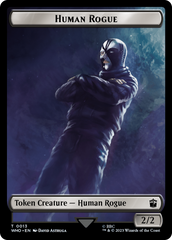 Human Rogue // Clue (0022) Double-Sided Token [Doctor Who Tokens] | Magic Magpie