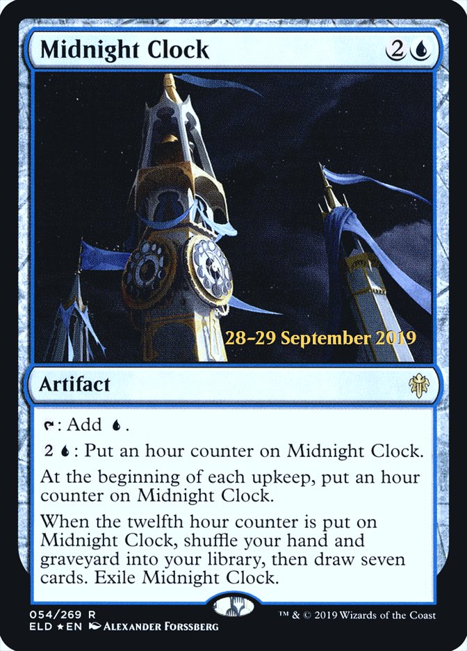 Midnight Clock  [Throne of Eldraine Prerelease Promos] | Magic Magpie