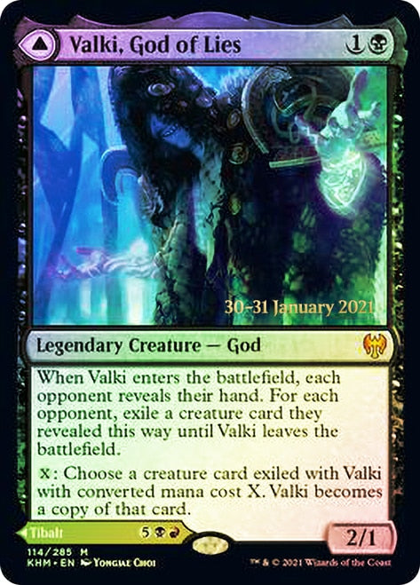Valki, God of Lies // Tibalt, Cosmic Impostor  [Kaldheim Prerelease Promos] | Magic Magpie