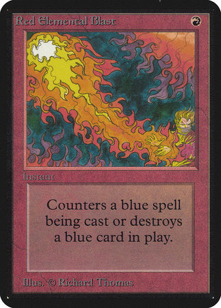 Red Elemental Blast [Limited Edition Alpha] | Magic Magpie