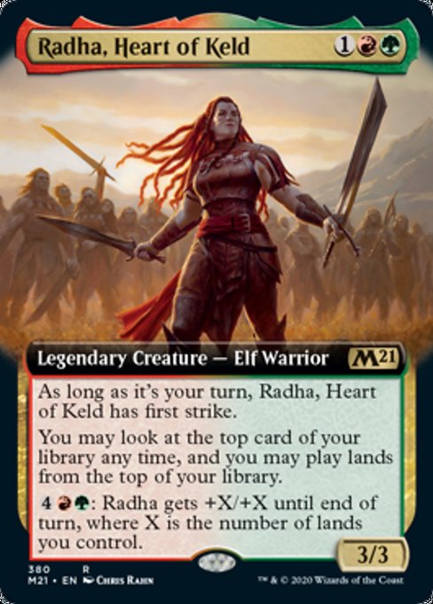 Radha, Heart of Keld (Extended Art) [Core Set 2021] | Magic Magpie