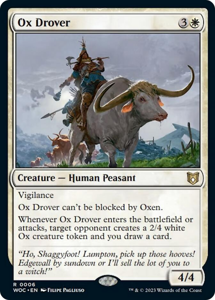 Ox Drover [Wilds of Eldraine Commander] | Magic Magpie