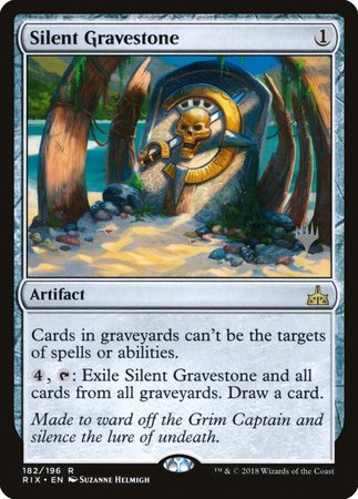 Silent Gravestone [Rivals of Ixalan Promos] | Magic Magpie