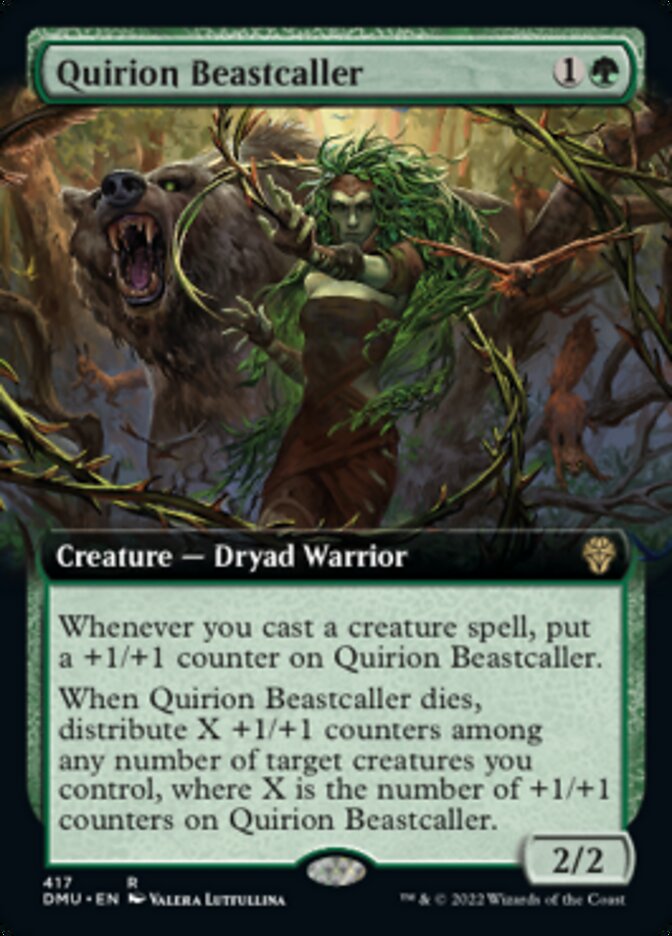 Quirion Beastcaller (Extended Art) [Dominaria United] | Magic Magpie