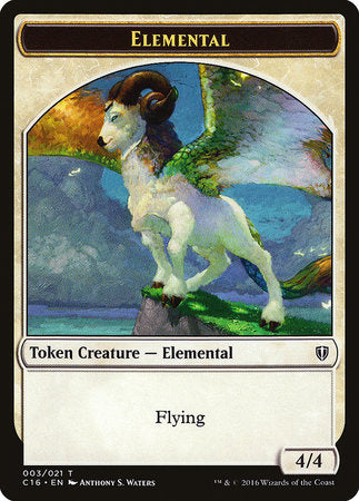 Elemental // Soldier Double-sided Token [Commander 2016 Tokens] | Magic Magpie