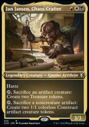 Jan Jansen, Chaos Crafter (Foil Etched) [Commander Legends: Battle for Baldur's Gate] | Magic Magpie