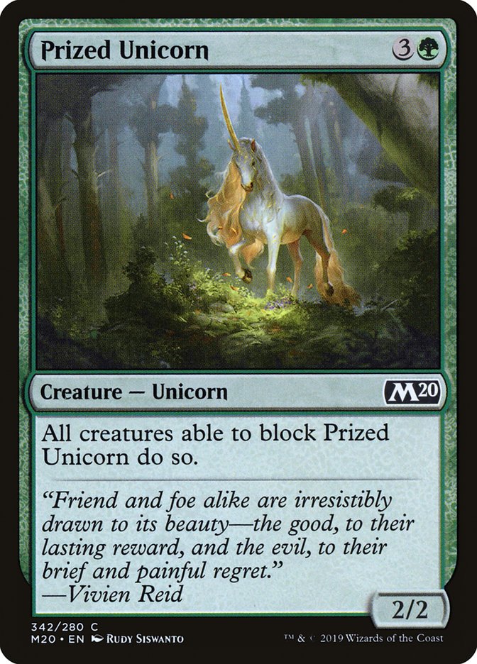 Prized Unicorn [Core Set 2020] | Magic Magpie