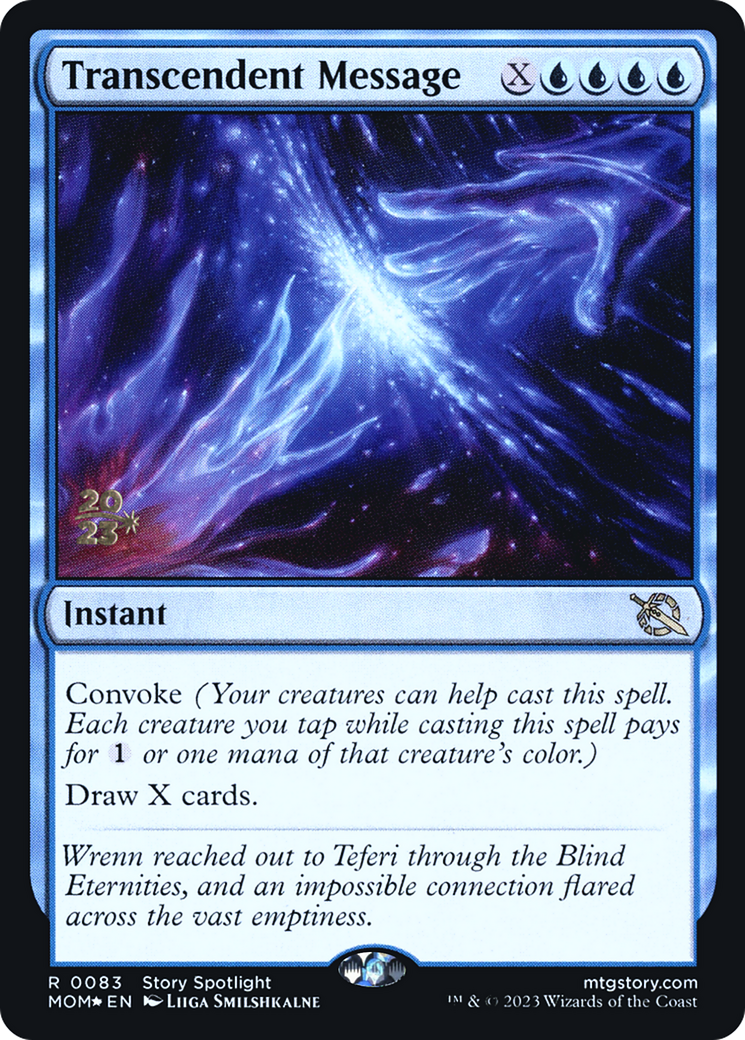 Transcendent Message [March of the Machine Prerelease Promos] | Magic Magpie