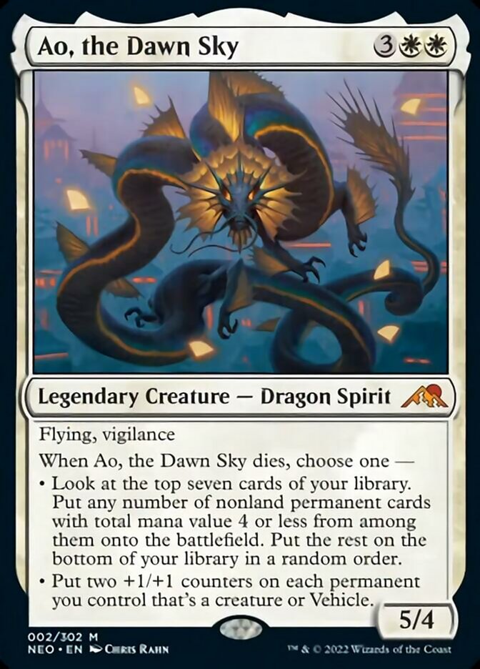 Ao, the Dawn Sky [Kamigawa: Neon Dynasty] | Magic Magpie