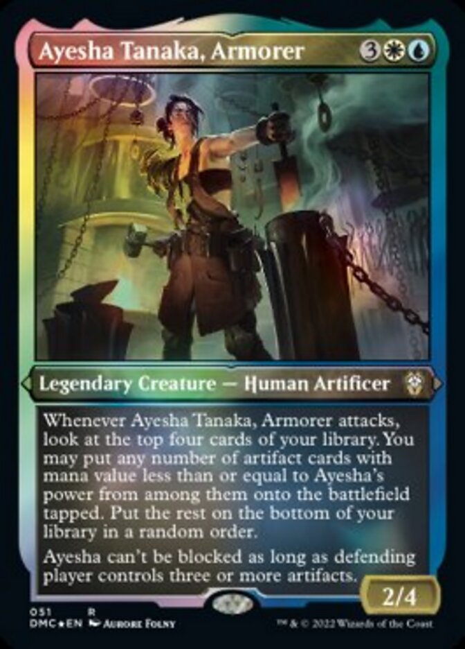 Ayesha Tanaka, Armorer (Foil Etched) [Dominaria United Commander] | Magic Magpie