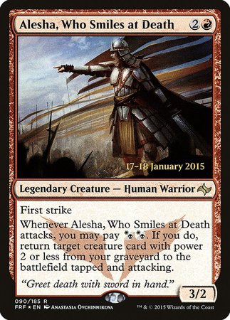 Alesha, Who Smiles at Death [Fate Reforged Promos] | Magic Magpie