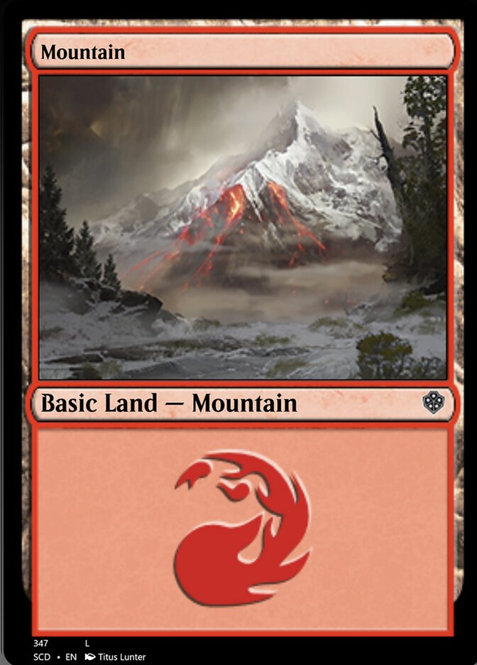 Mountain (347) [Starter Commander Decks] | Magic Magpie