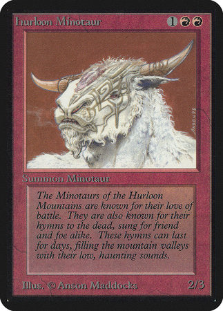 Hurloon Minotaur [Limited Edition Alpha] | Magic Magpie