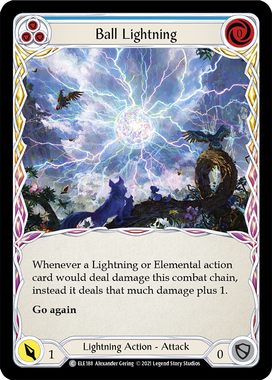 Ball Lightning (Blue) [ELE188] (Tales of Aria)  1st Edition Normal | Magic Magpie