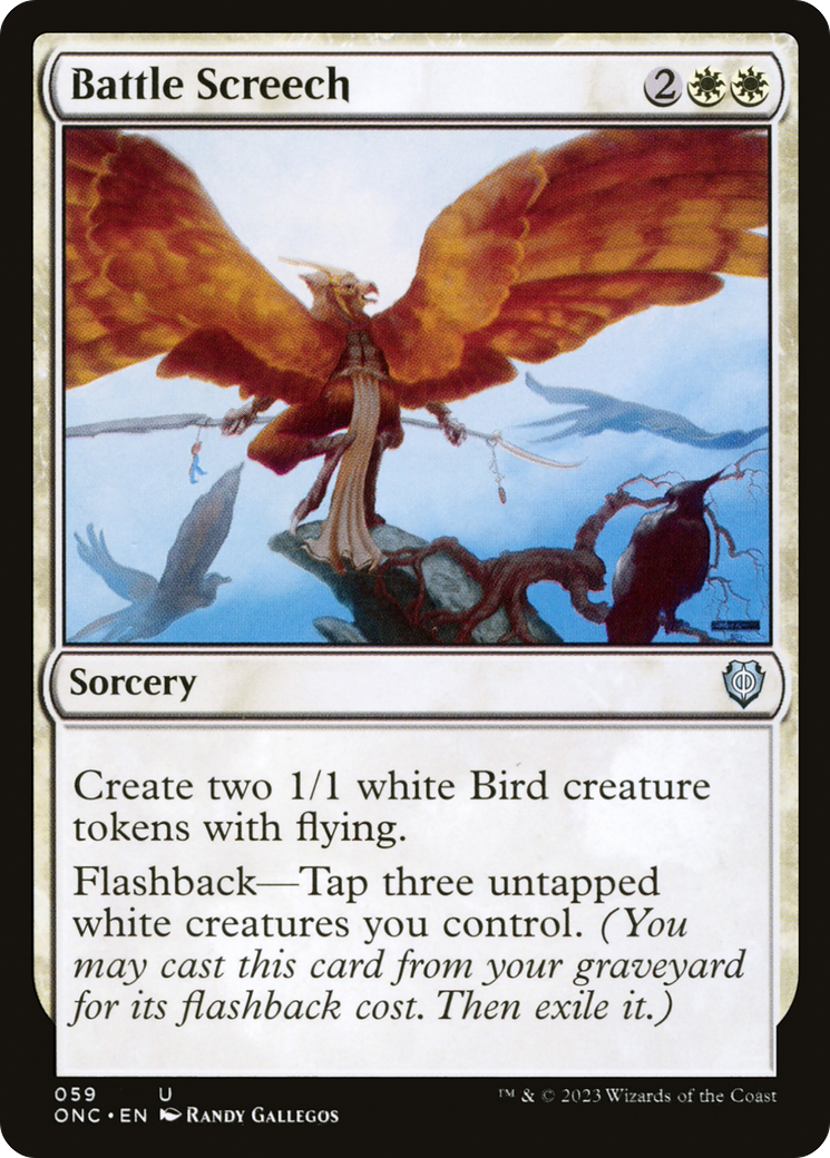 Battle Screech [Phyrexia: All Will Be One Commander] | Magic Magpie