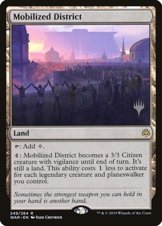 Mobilized District [War of the Spark Promos] | Magic Magpie