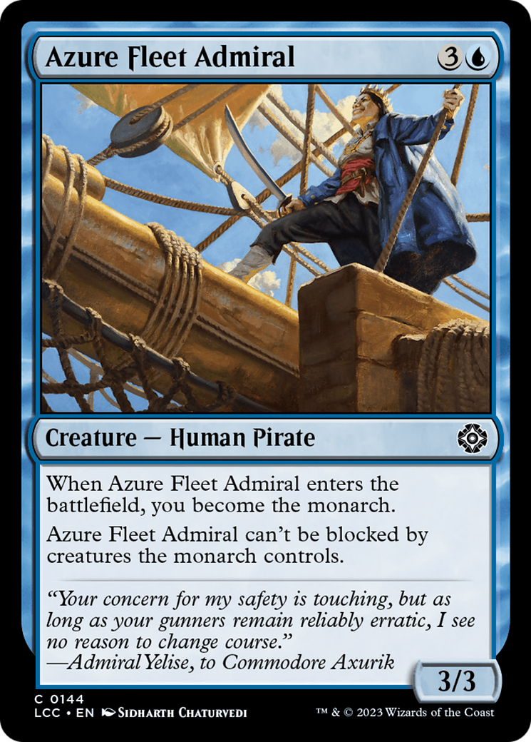 Azure Fleet Admiral [The Lost Caverns of Ixalan Commander] | Magic Magpie