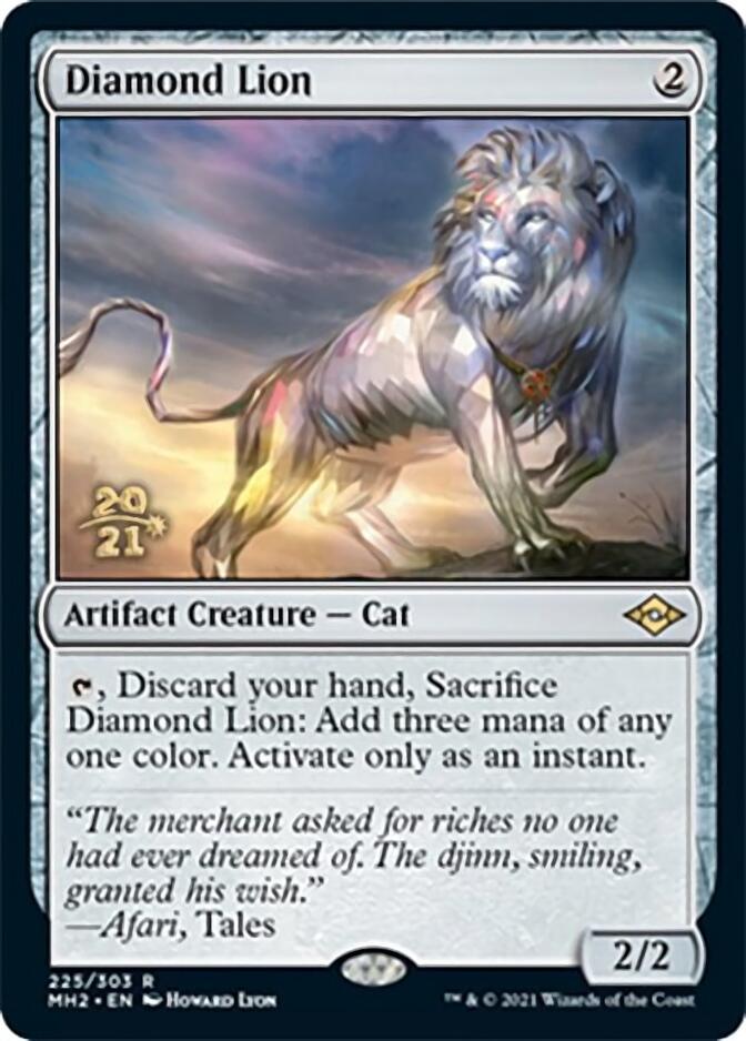 Diamond Lion [Modern Horizons 2 Prerelease Promos] | Magic Magpie