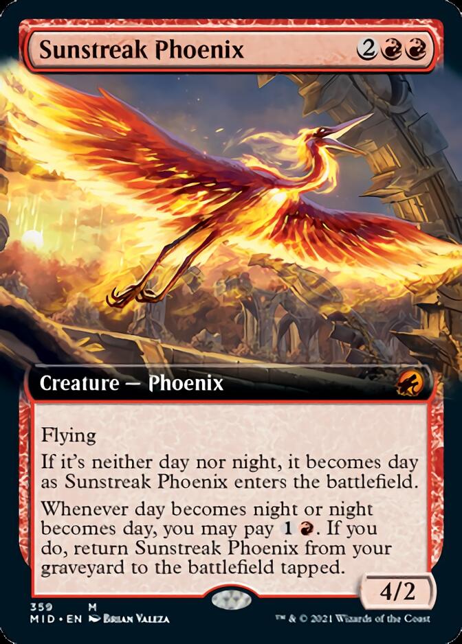 Sunstreak Phoenix (Extended) [Innistrad: Midnight Hunt] | Magic Magpie