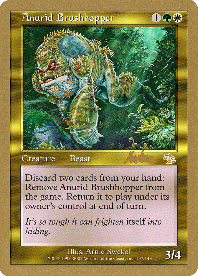 Anurid Brushhopper (Brian Kibler) [World Championship Decks 2002] | Magic Magpie