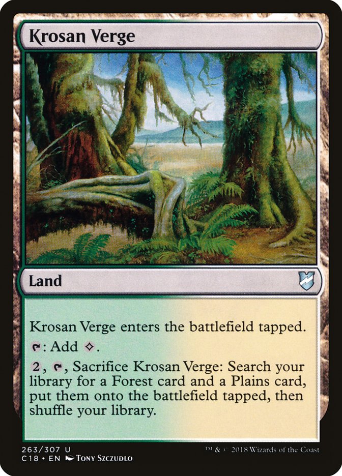 Krosan Verge [Commander 2018] | Magic Magpie