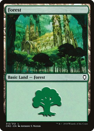 Forest (312) [Commander Anthology Volume II] | Magic Magpie