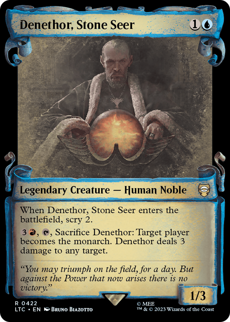 Denethor, Stone Seer [The Lord of the Rings: Tales of Middle-Earth Commander Showcase Scrolls] | Magic Magpie