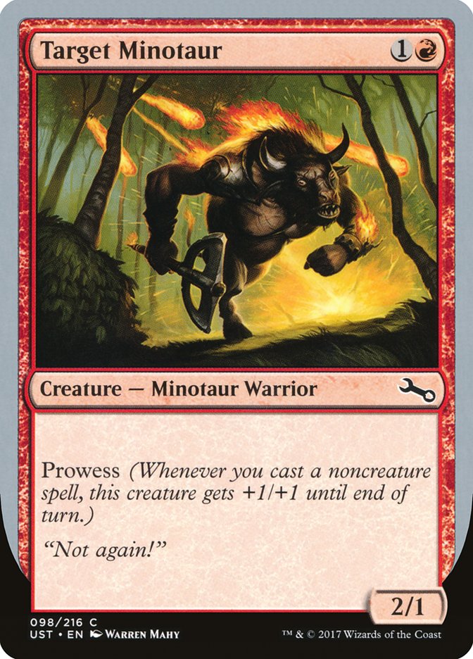 Target Minotaur (Fire Art) [Unstable] | Magic Magpie