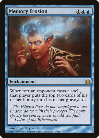 Memory Erosion [Commander 2011] | Magic Magpie