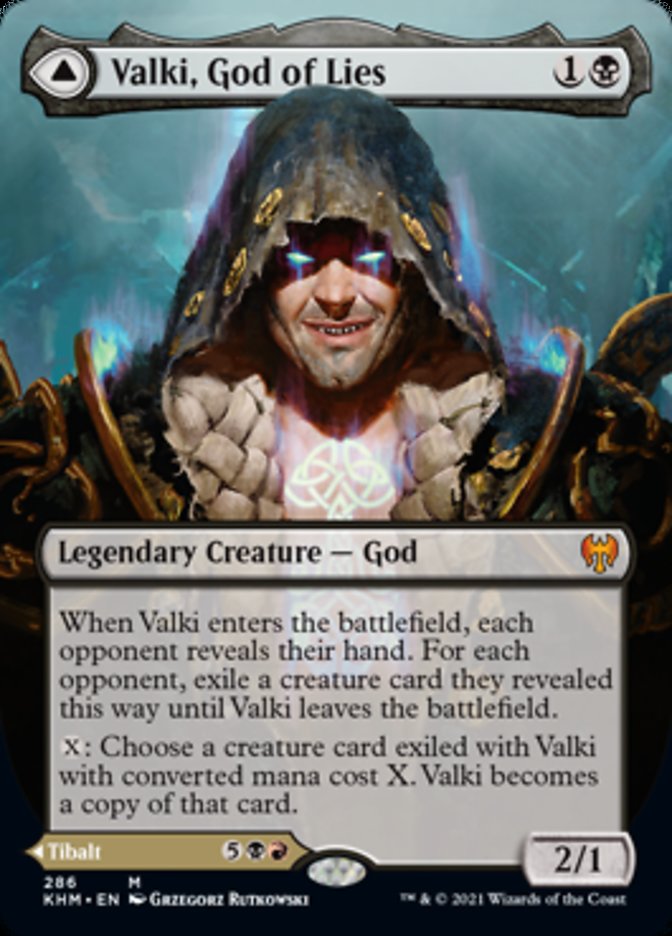 Valki, God of Lies // Tibalt, Cosmic Impostor (Borderless) [Kaldheim] | Magic Magpie