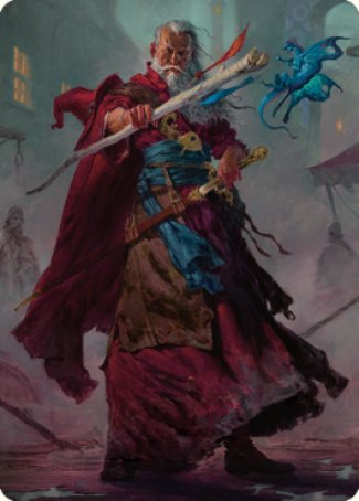 Elminster Art Card (64) [Commander Legends: Battle for Baldur's Gate Art Series] | Magic Magpie