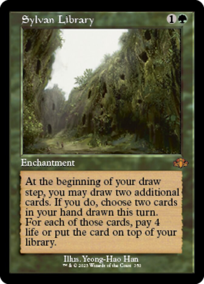 Sylvan Library (Retro) [Dominaria Remastered] | Magic Magpie