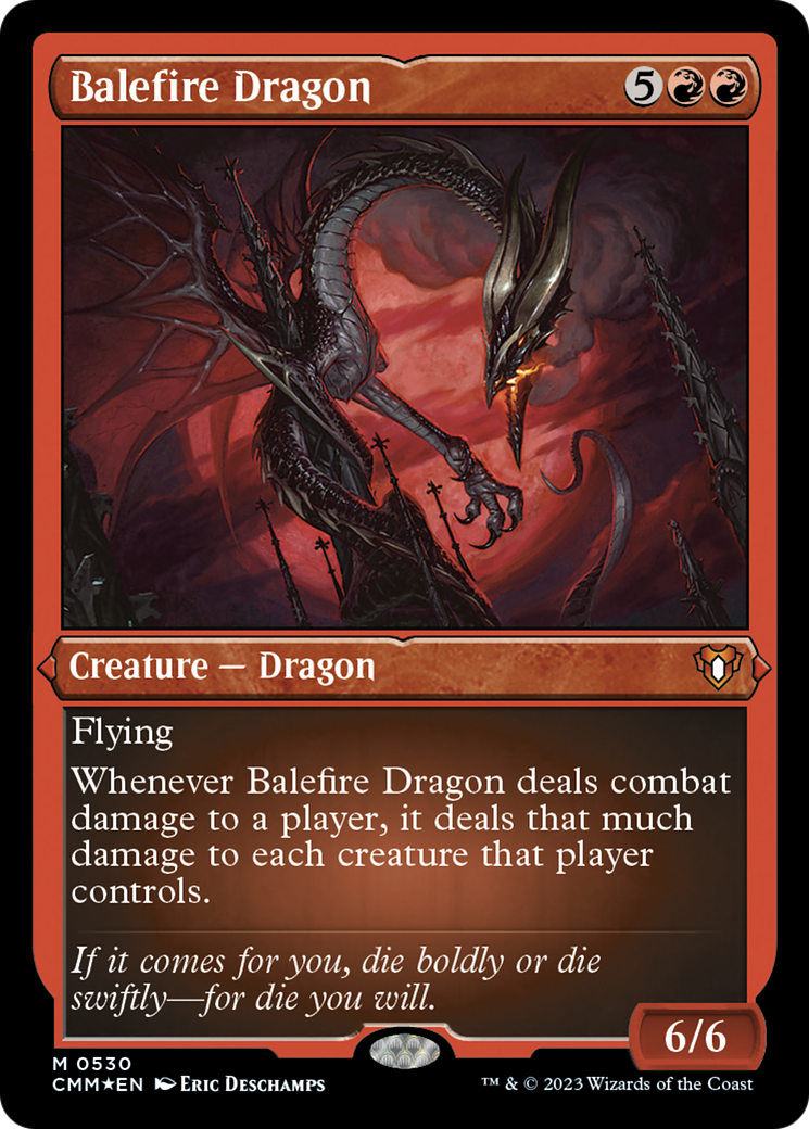 Balefire Dragon (Foil Etched) [Commander Masters] | Magic Magpie