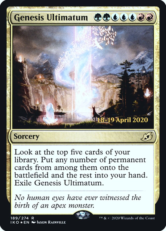 Genesis Ultimatum  [Ikoria: Lair of Behemoths Prerelease Promos] | Magic Magpie