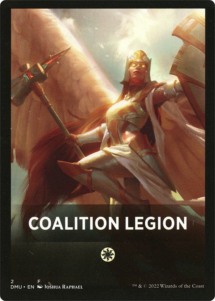 Coalition Legion Theme Card [Dominaria United Tokens] | Magic Magpie