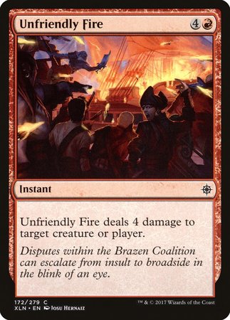 Unfriendly Fire [Ixalan] | Magic Magpie