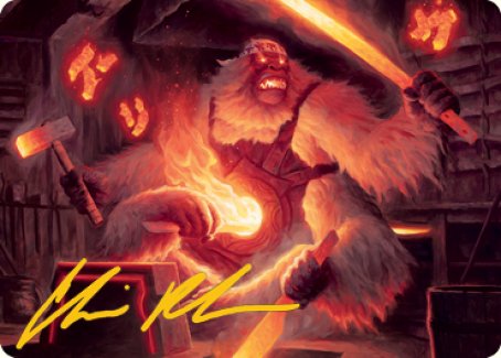 Kami of Industry Art Card (Gold-Stamped Signature) [Kamigawa: Neon Dynasty Art Series] | Magic Magpie