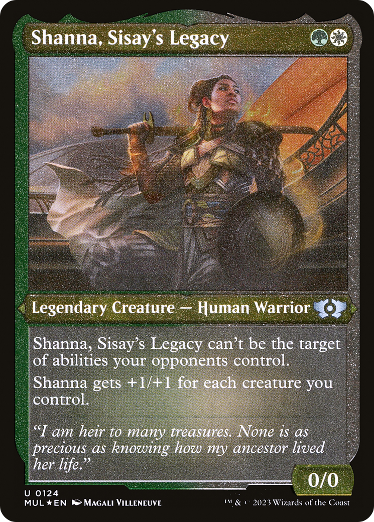 Shanna, Sisay's Legacy (Foil Etched) [Multiverse Legends] | Magic Magpie