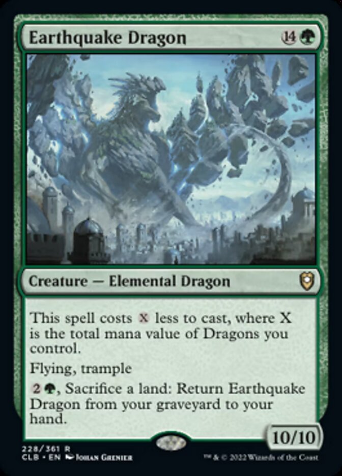 Earthquake Dragon [Commander Legends: Battle for Baldur's Gate] | Magic Magpie