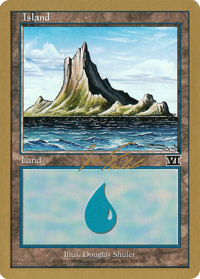 Island (jf335) (Jon Finkel) [World Championship Decks 2000] | Magic Magpie