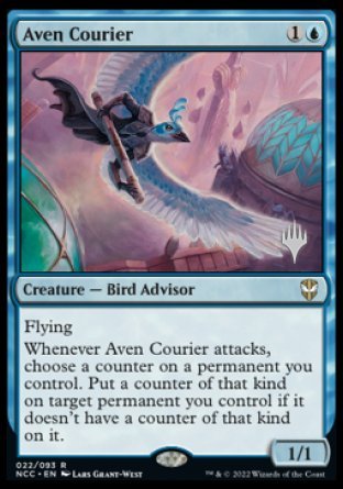 Aven Courier (Promo Pack) [Streets of New Capenna Commander Promos] | Magic Magpie