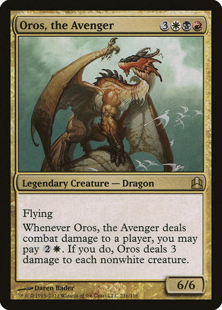 Oros, the Avenger [Commander 2011] | Magic Magpie