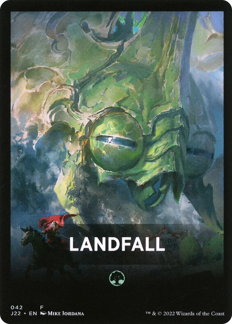 Landfall Theme Card [Jumpstart 2022 Front Cards] | Magic Magpie