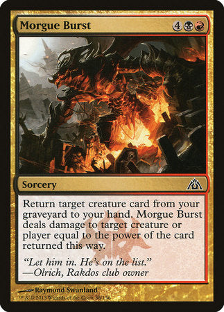 Morgue Burst [Dragon's Maze] | Magic Magpie
