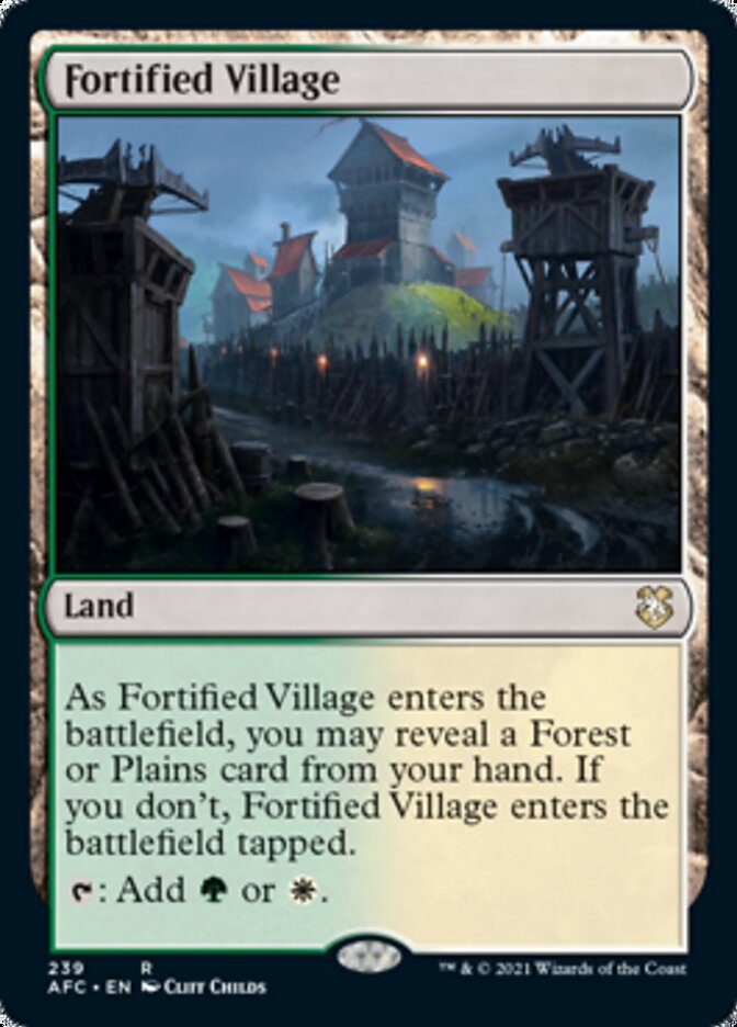 Fortified Village [Dungeons & Dragons: Adventures in the Forgotten Realms Commander] | Magic Magpie