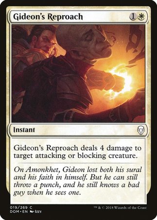 Gideon's Reproach [Dominaria] | Magic Magpie