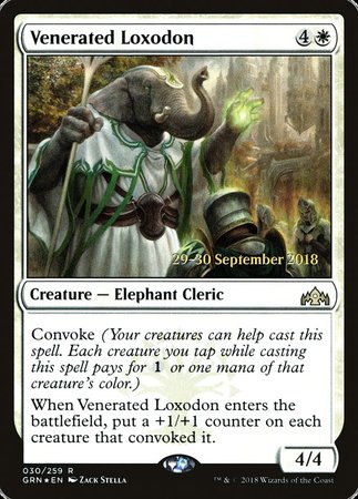 Venerated Loxodon [Guilds of Ravnica Promos] | Magic Magpie