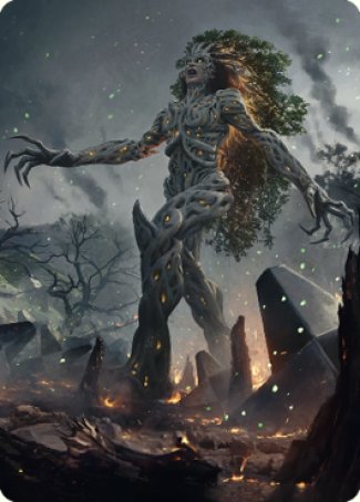 Titania, Gaea Incarnate Art Card [The Brothers' War Art Series] | Magic Magpie