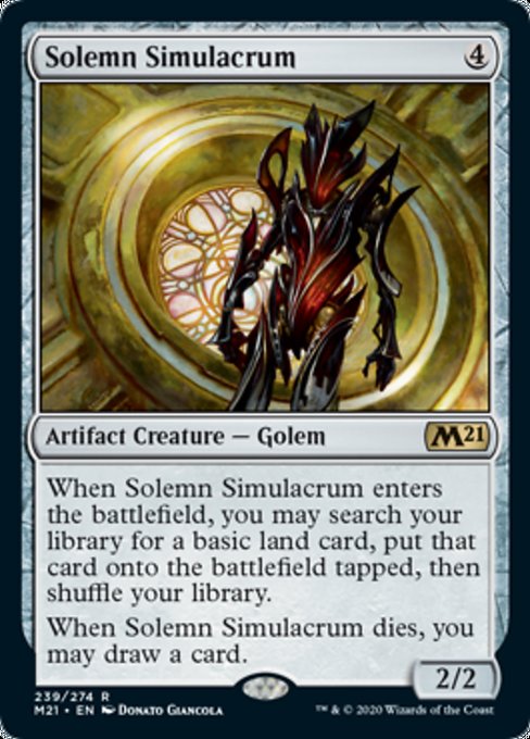 Solemn Simulacrum [Core Set 2021] | Magic Magpie