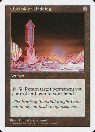 Obelisk of Undoing [Fifth Edition] | Magic Magpie